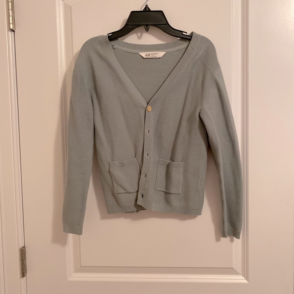 H&M cardigan green